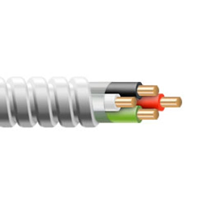 3/4 MC Cable w/ Ground, Stranded Copper Conductors