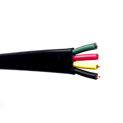8/3 w/ Grnd Heavy-Duty Flat Jacketed Submersible Pump Cable