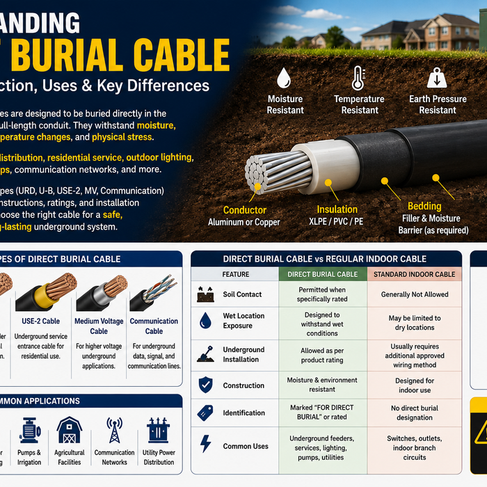 What Is Direct Burial Cable? Benefits, Installation Tips, and Application
