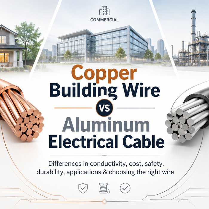 Compare copper building wire vs aluminum electrical cable