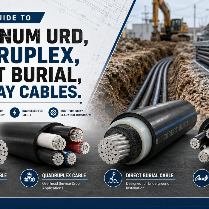 Complete Guide to Aluminum URD, Quadruplex, Direct Burial, and Tray Cables