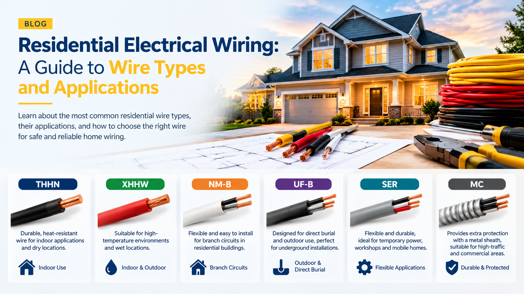Residential Electrical Wiring: A Guide to Wire Types and Applications