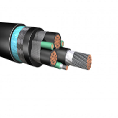 14-3C w/ 3 #18 Grounds Armored & Sheathed VFD Cable, 2kV